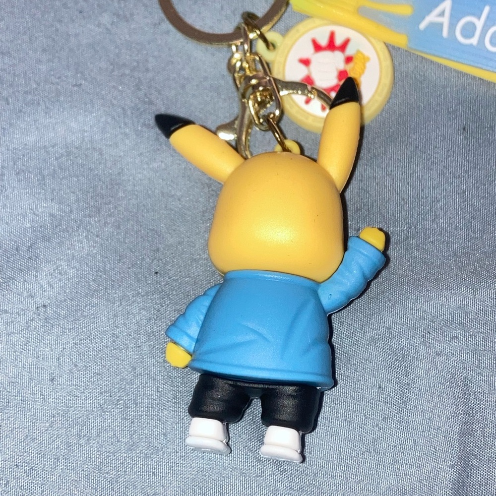 Adorable Pikachu Keychain/Bag Charm with Blue Jacket 🎉🎉🎉HOST PICK🎉🎉🎉 - Picture 4 of 4
